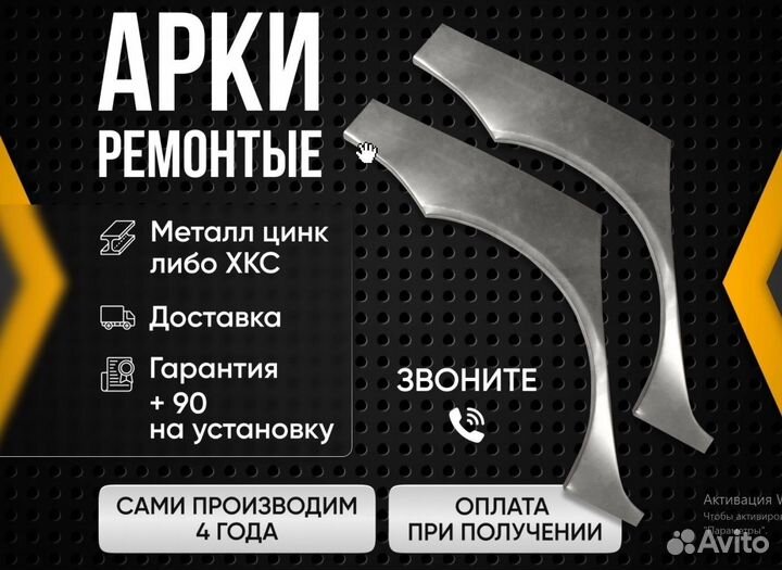 Комплект ремонтных арок хкс Mazda MPV 2 (LW)