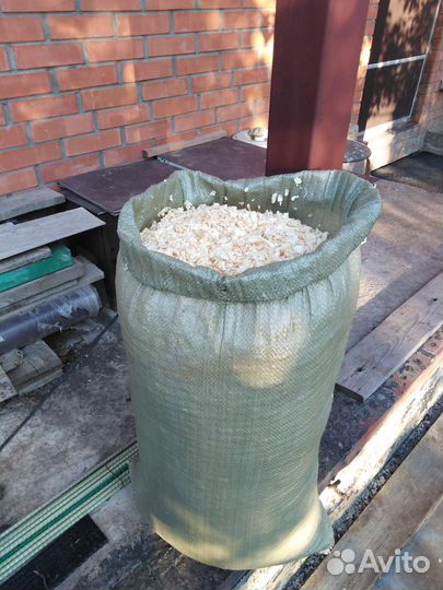 Опилки стружка в мешках