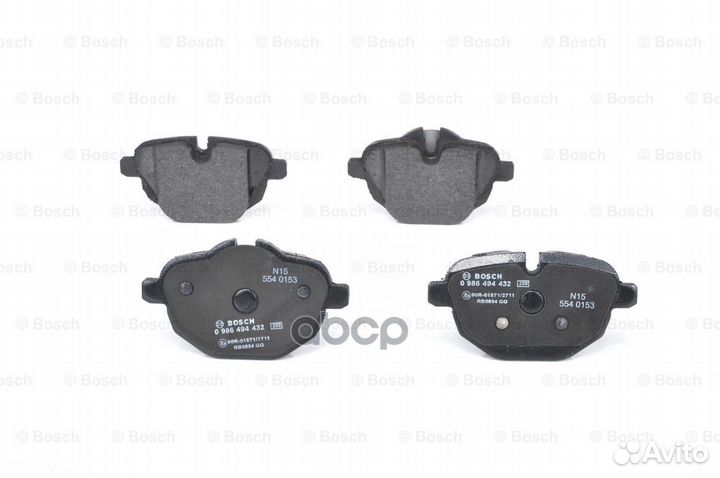 Колодки тормозные дисковые зад Bosch 414