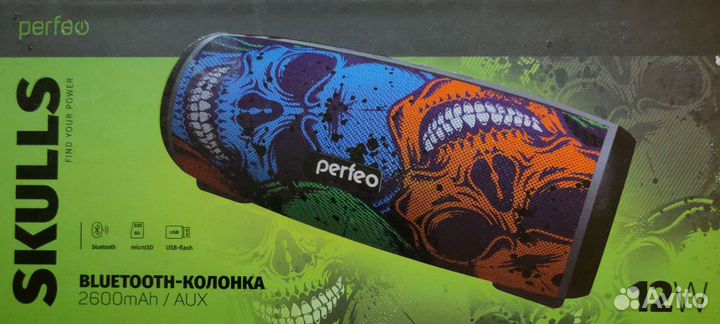 Bluetooth-колонка perfeo-skulls
