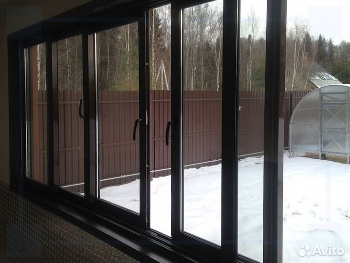 Алюминиевые раздвижные окна на балкон