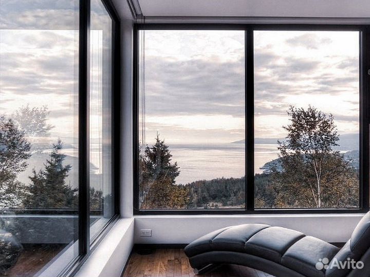 Алюминиевые окна для коттеджей, домов, балконов