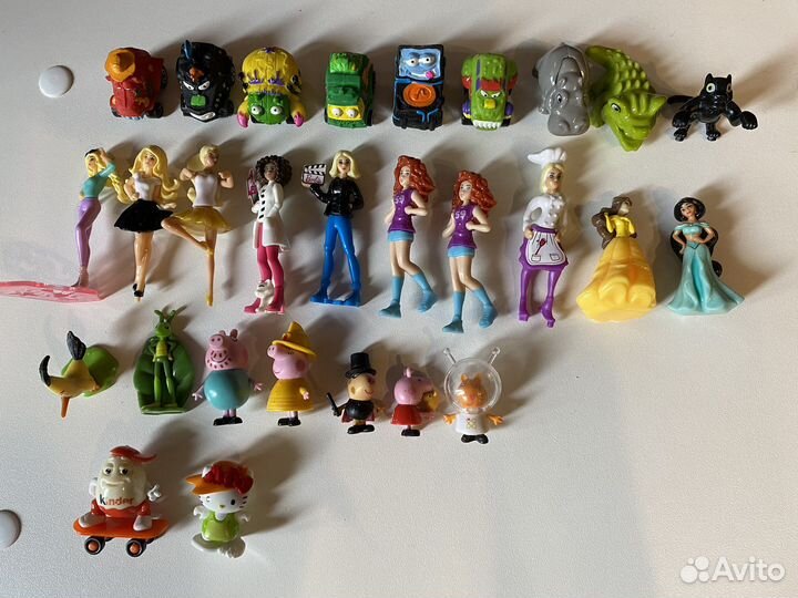 Фигурки киндер, мстители, скрепыши, бравлы
