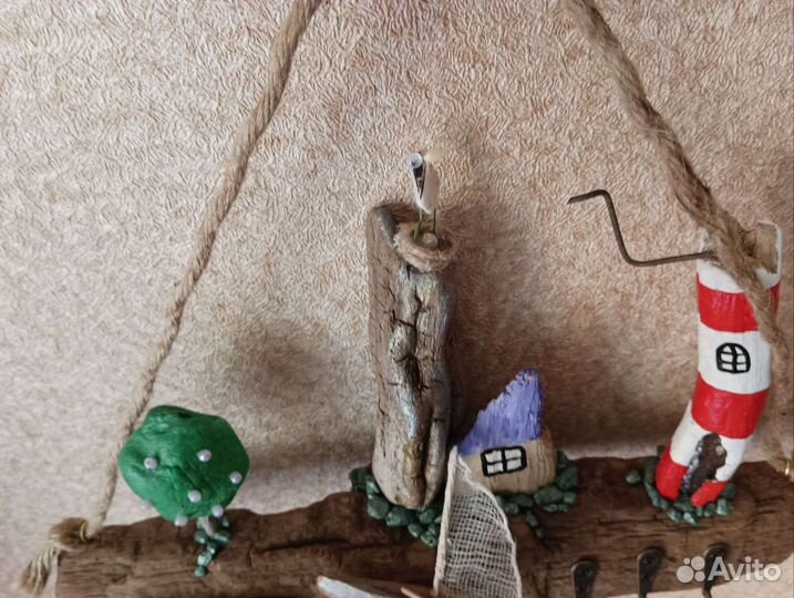 Ключница из дрифтвуда интерьерная