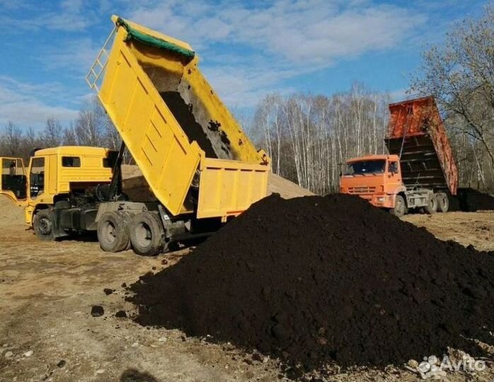 Доставка сыпучих материалов (грунт, чернозём, песо