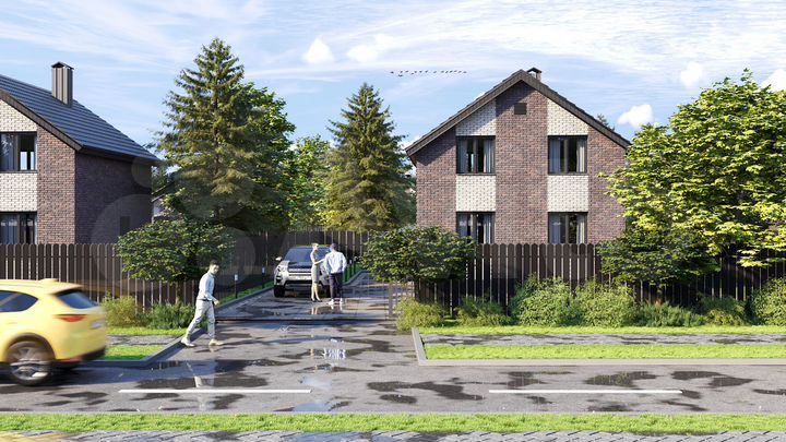 Коттедж 110 м² на участке 6 сот.