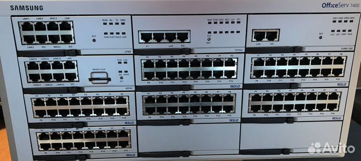 Samsung OfficeServ 7400 + 12 системников