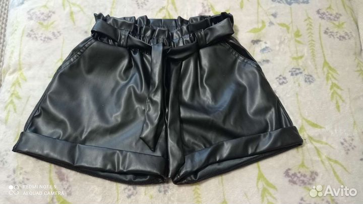 Кожаные шорты размер 38 (ближе к 42)