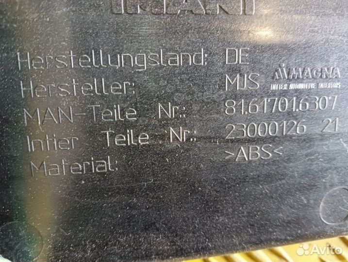 Накладка декоративная Man Tgx