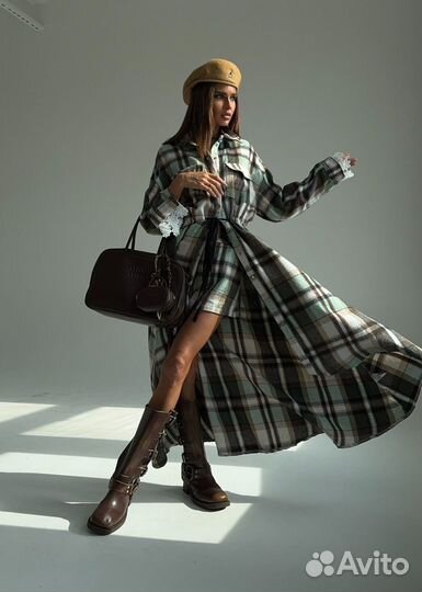 Платье с шортами Max Mara красное зелёное