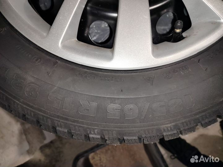 Штампы на зимней резине r15