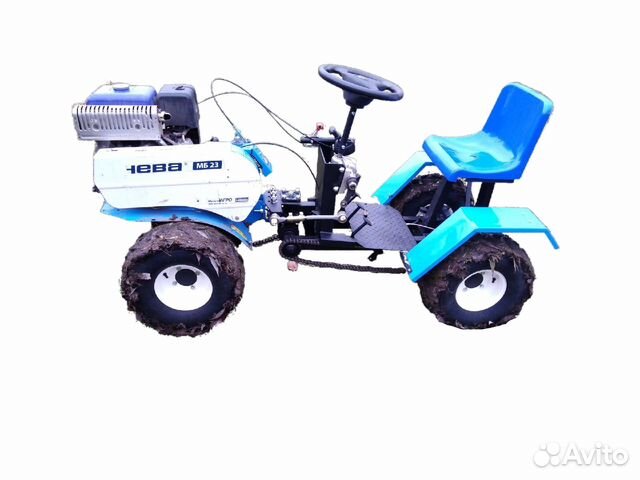 Мотоблок Нева мв 23 ZS с рулем 4х4 (мультитрактор) купить в Санкт ...
