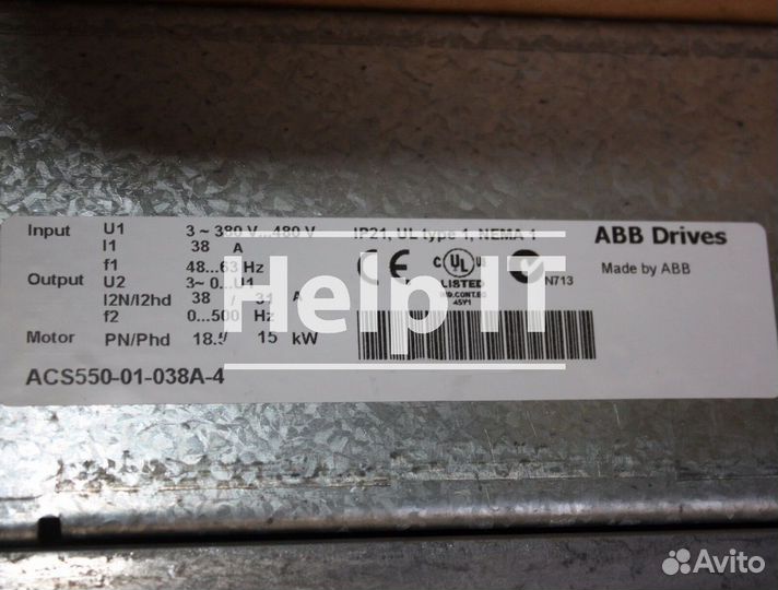 Преобразователь частоты ABB ACS550-01-038A-4