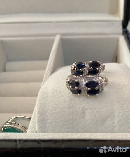 Комплект серьги и кольцо