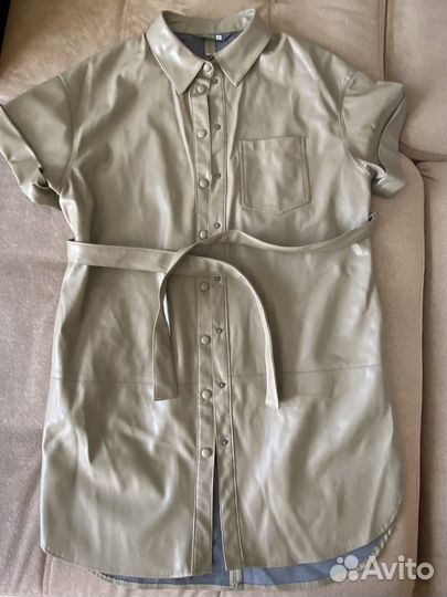 Платье рабашка из экокожи Zara, Sella