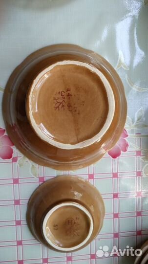 Посуда обливная керамика СССР зис Конаково