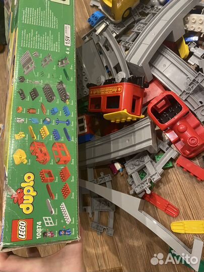 Поезд lego duplo и набор мост