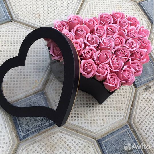 Сердце из цветов 012