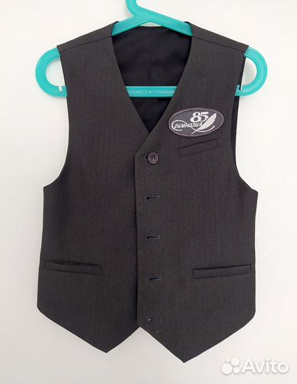 Школьная форма, брюки, жилет, кардиган 128-134