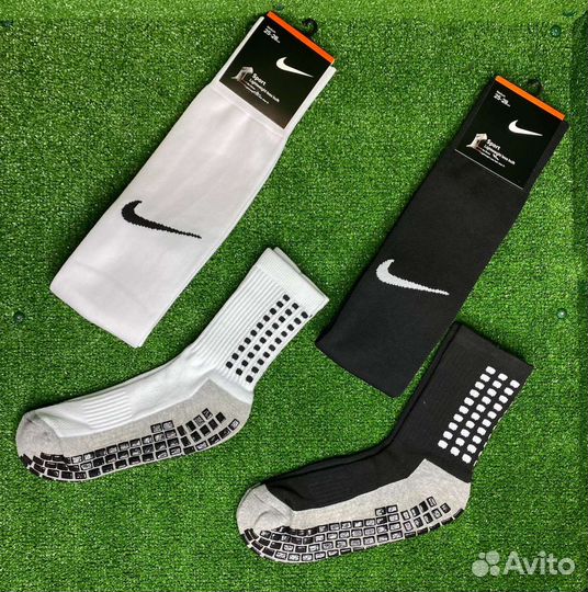 Носки нескользящие и гетры короткие (комплект)