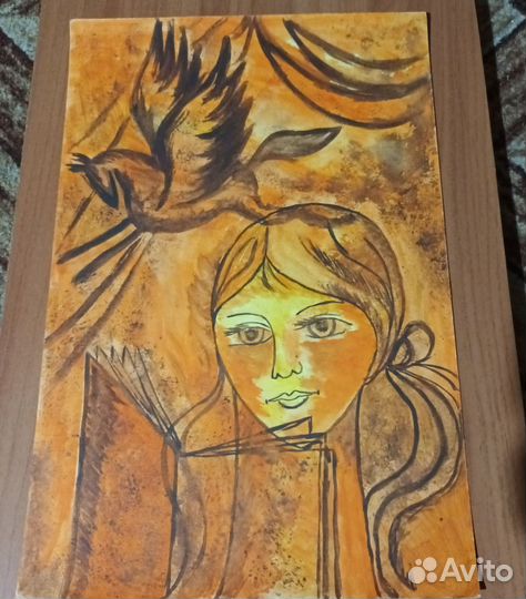 Детский рисунок СССР 1943г