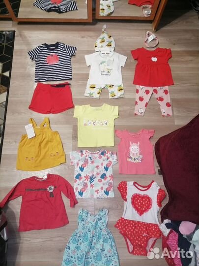 Вещи пакетом на девочку 62,68