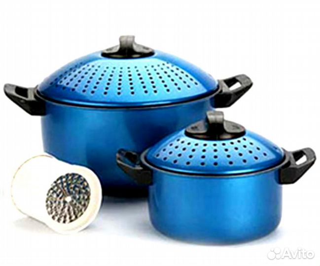 Набор кастрюль для макарон Bekker опт/ роз