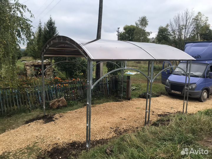 Навес для авто 3,5х6 метров