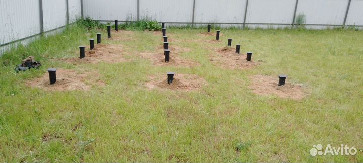 Винтовые сваи + монтаж