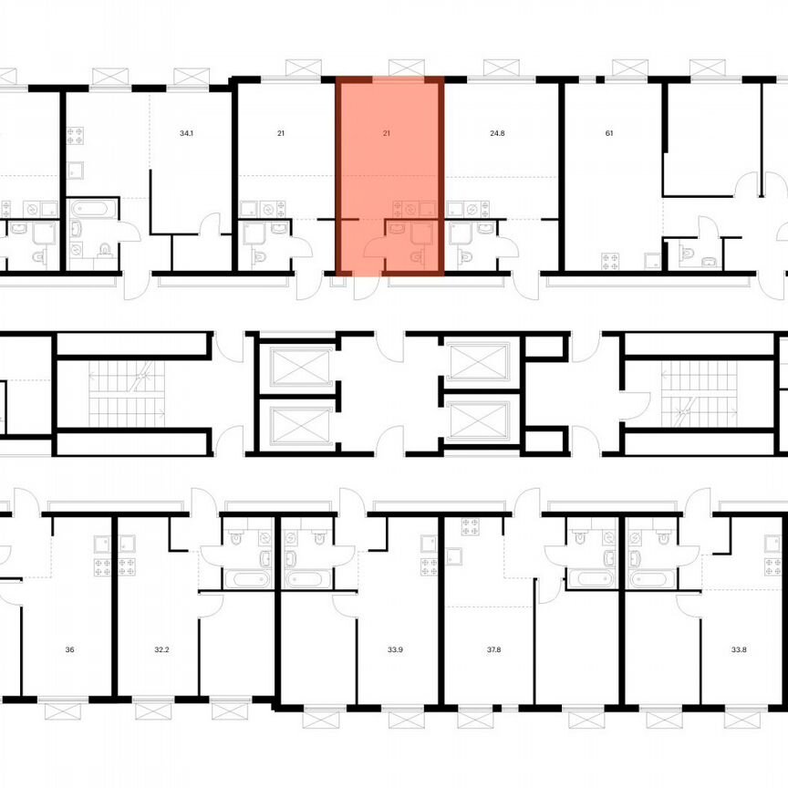 Квартира-студия, 21 м², 4/24 эт.