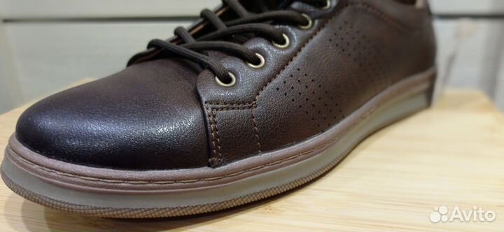 Кожаные ботинки