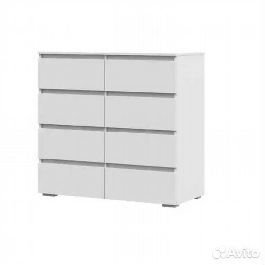 Комод белый 8 ящиков