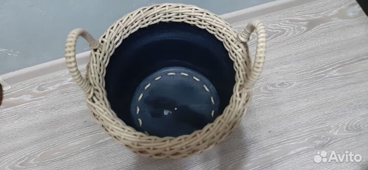 Плетенное кашпо