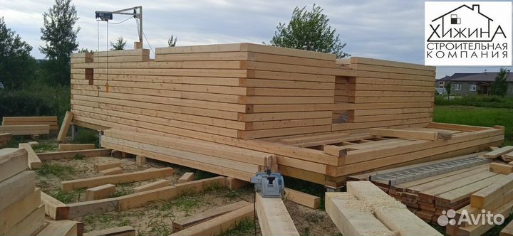 Дома срубы из бруса 8х8м строительство отделка