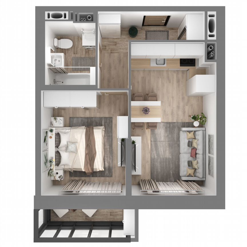 1-к. квартира, 38,6 м², 18/23 эт.