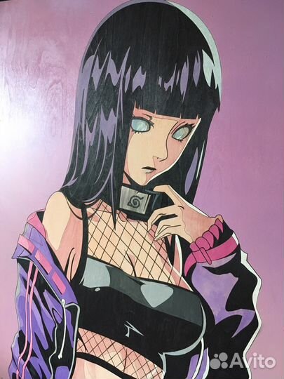 Картина «Хината Хьюга» из аниме «Наруто»