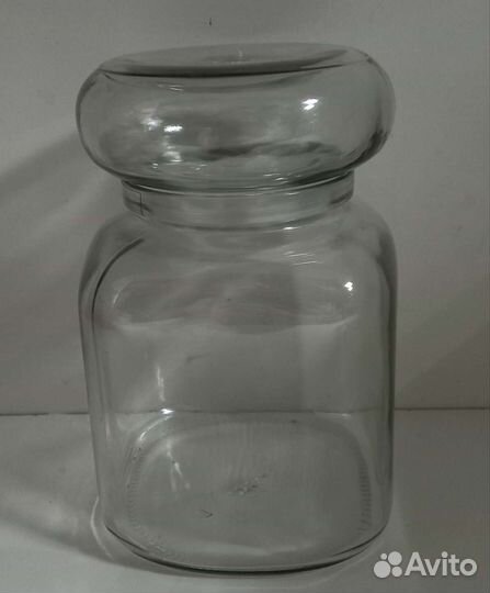 Стеклянная банка под чай и кофе