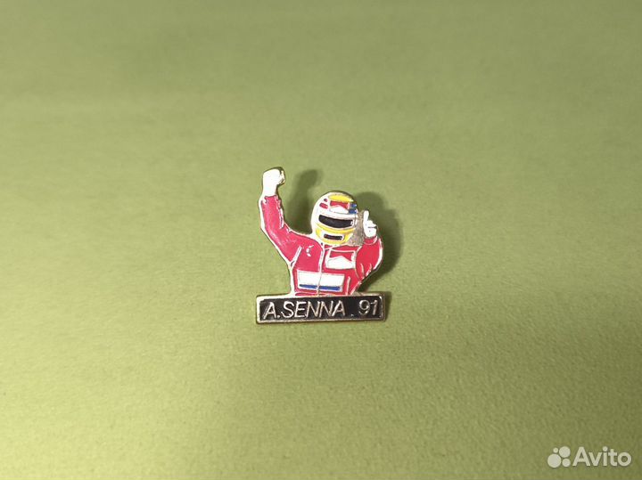 Значок A.senna 91, гоночный с Формулы 1
