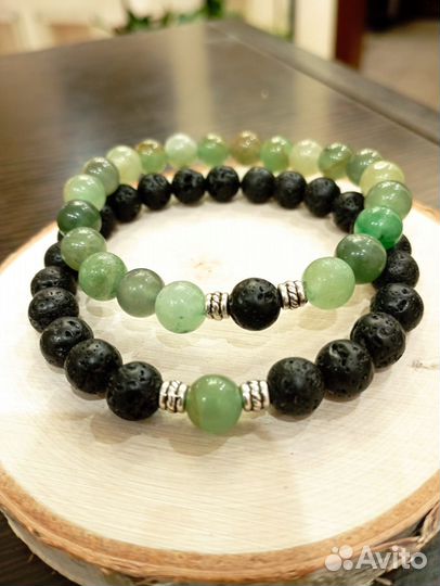 Браслет из зеленого авантюрина