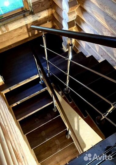 Лестница для коттеджа на заказ