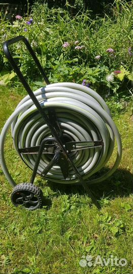 Шланг 50 метров на тележке
