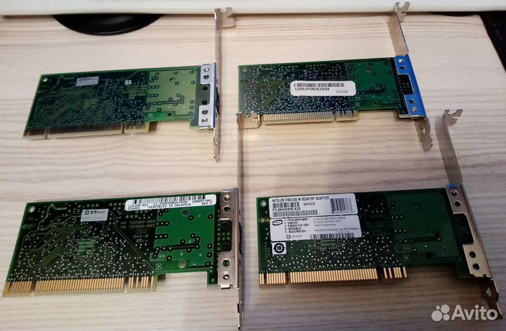 Сетевые карты PCI 100/1000 мбит/c (15 штук)