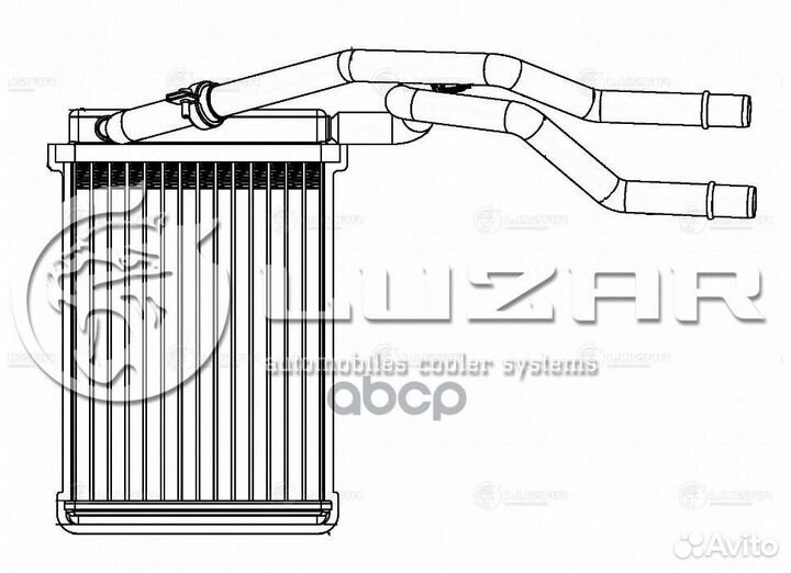 Радиатор отопителя LRh 1031 luzar