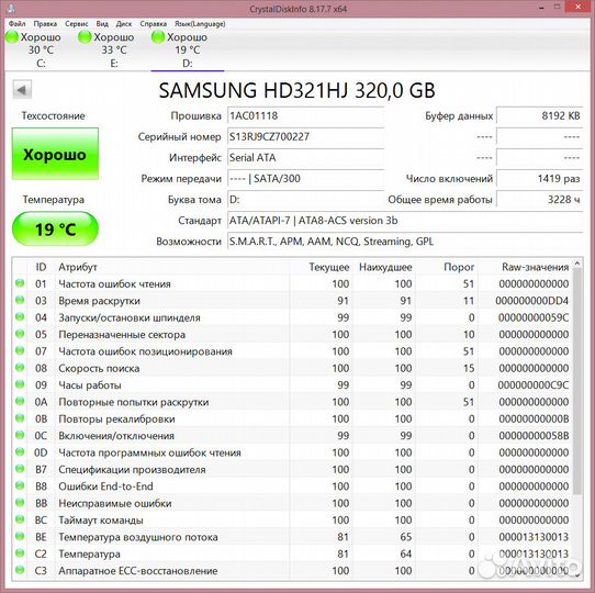 Жесткие диски 320