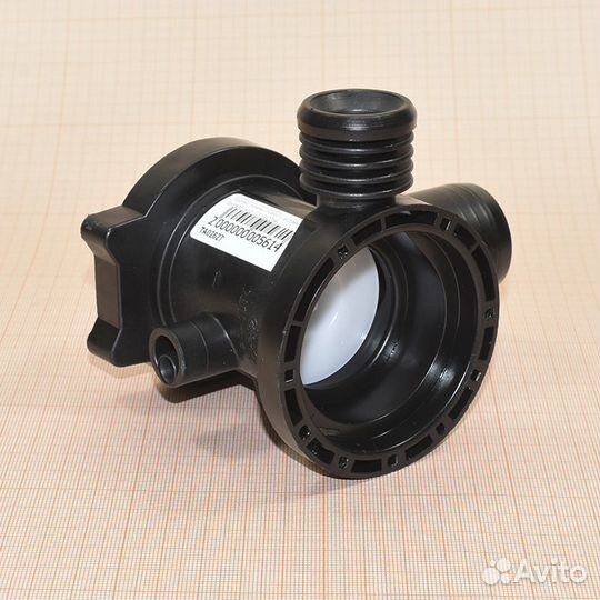 Корпус помпы Indesit с вставкой в фильтр, код C000