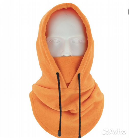 Балаклава флисовая, зимняя капюшон капор