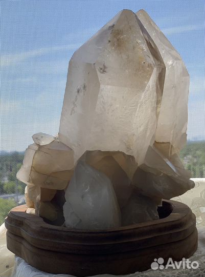 Горный хрусталь, очень большой. Друза. Кристалл