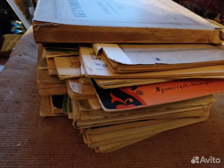 Ноты для фортепиано. Много. 1940-1960 года