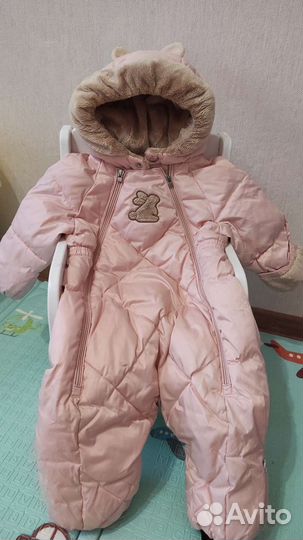 Зимний комбинезон для девочки 74