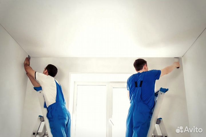 Экстренный слив воды с натяжного потолка